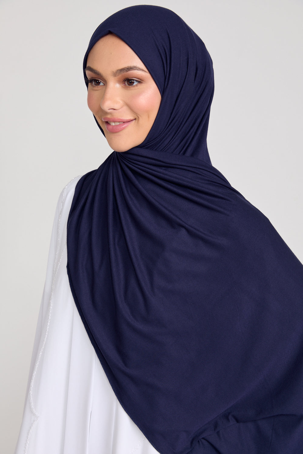 Navy Jersey Hijab