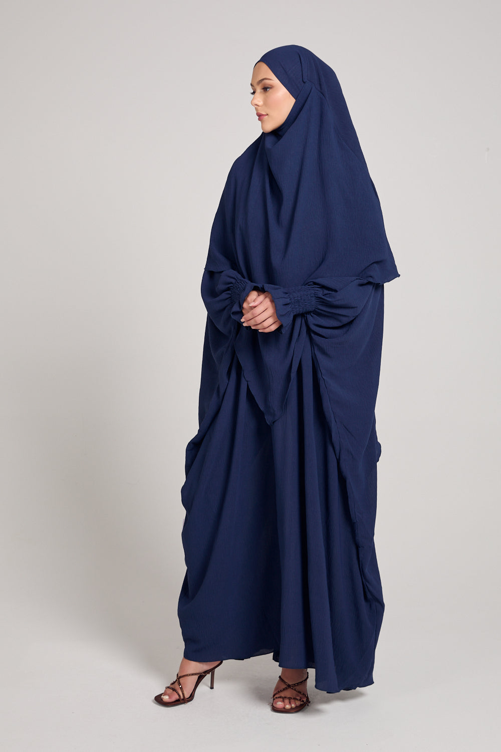 Abaya with Khimar Set - Navy