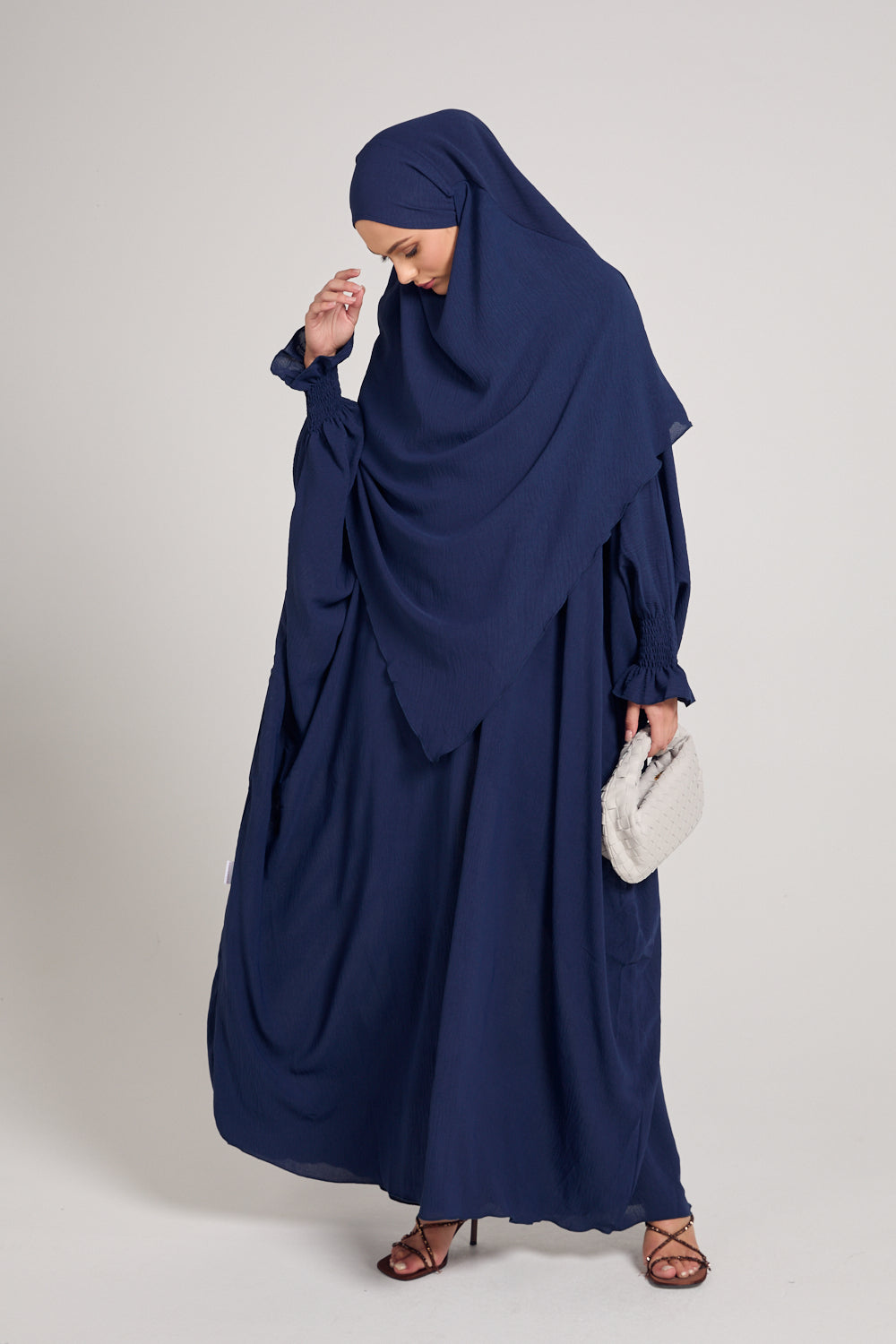 Abaya with Khimar Set - Navy