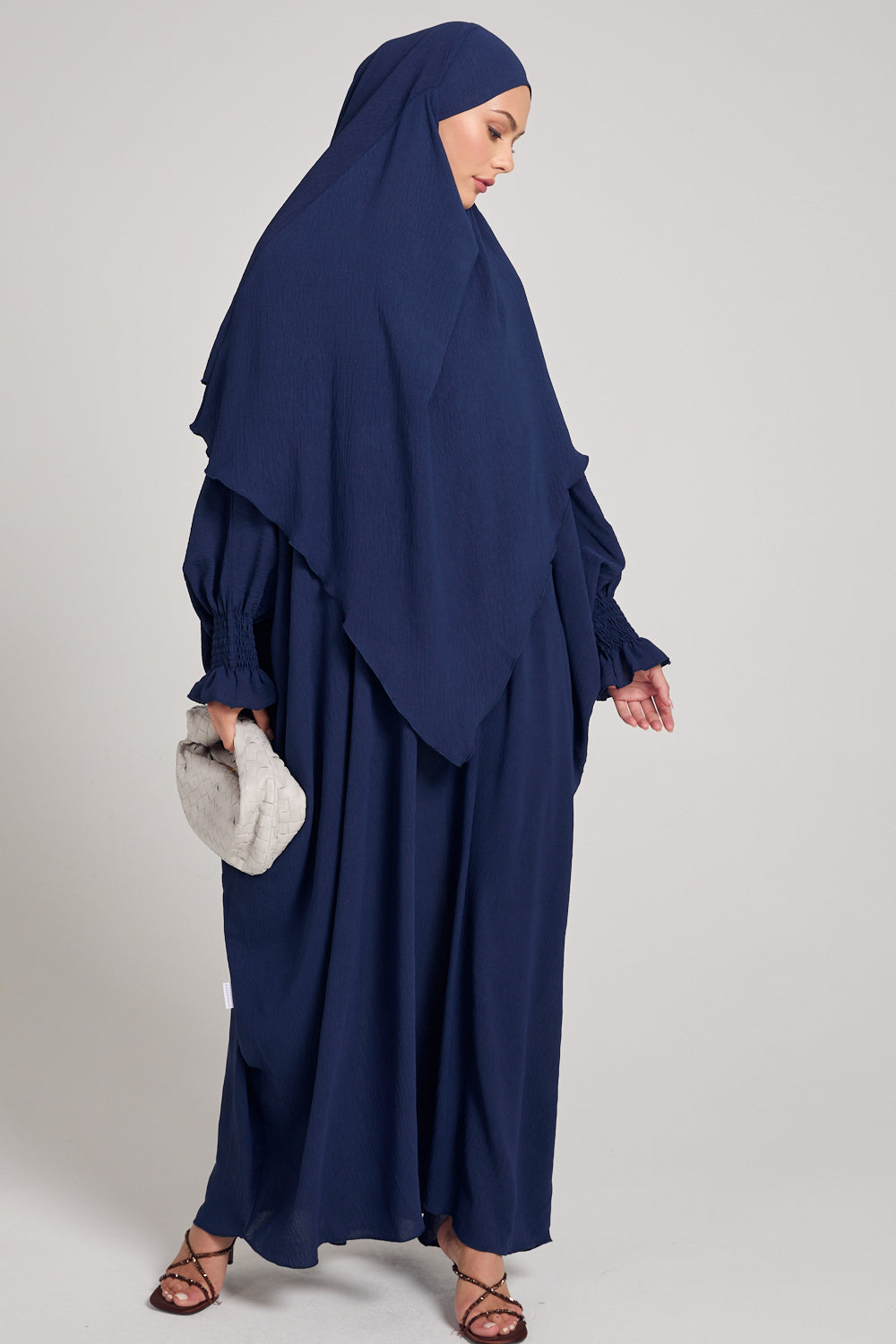 Abaya with Khimar Set - Navy