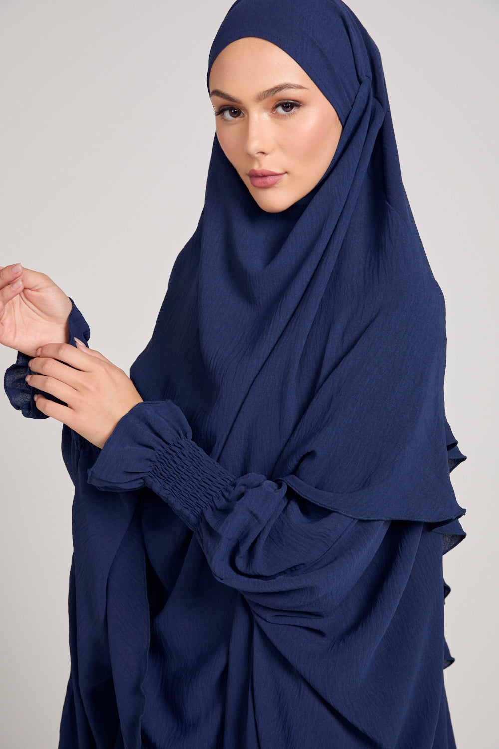 Abaya with Khimar Set - Navy