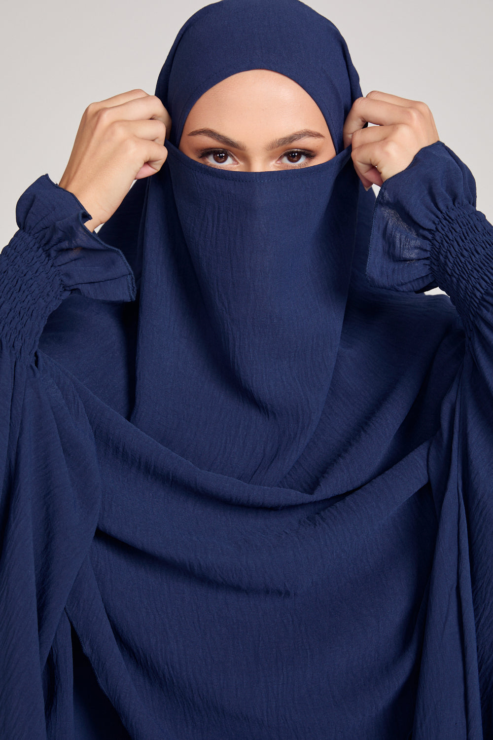 Abaya with Khimar Set - Navy