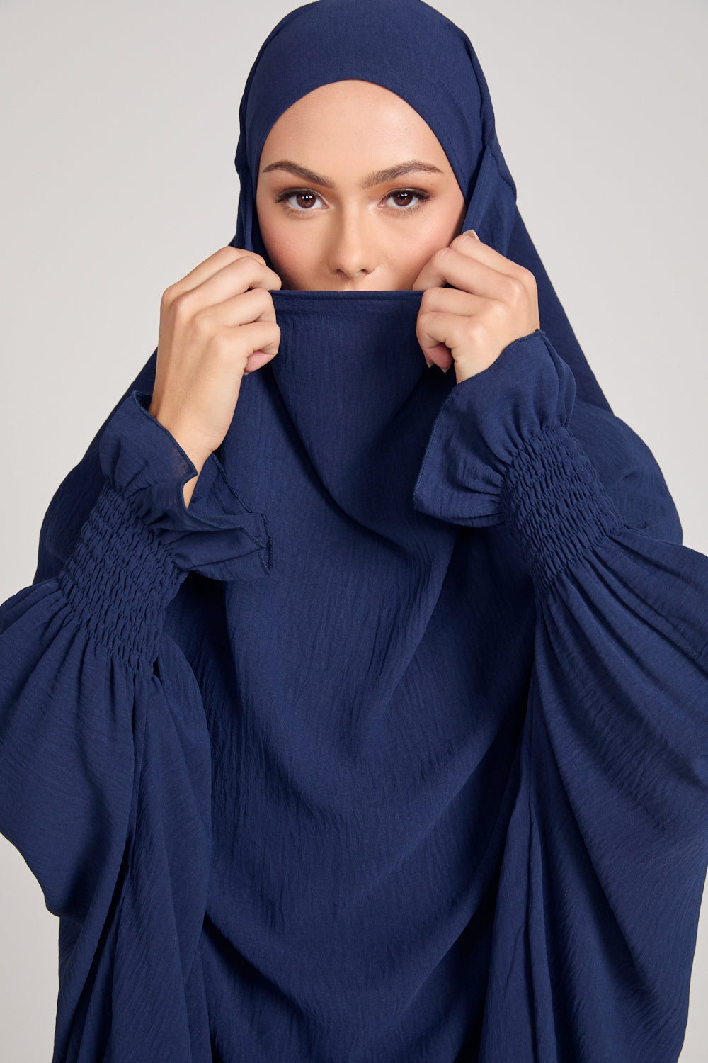 Abaya with Khimar Set - Navy