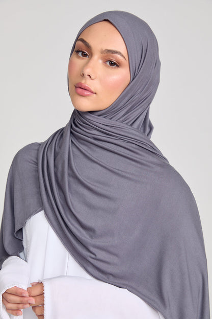 Charcoal Jersey Hijab