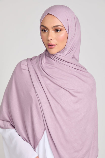 Dreamy Mauve Jersey Hijab