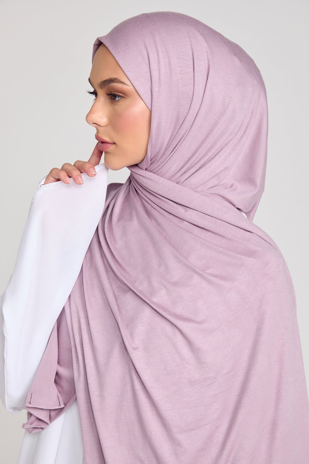 Dreamy Mauve Jersey Hijab
