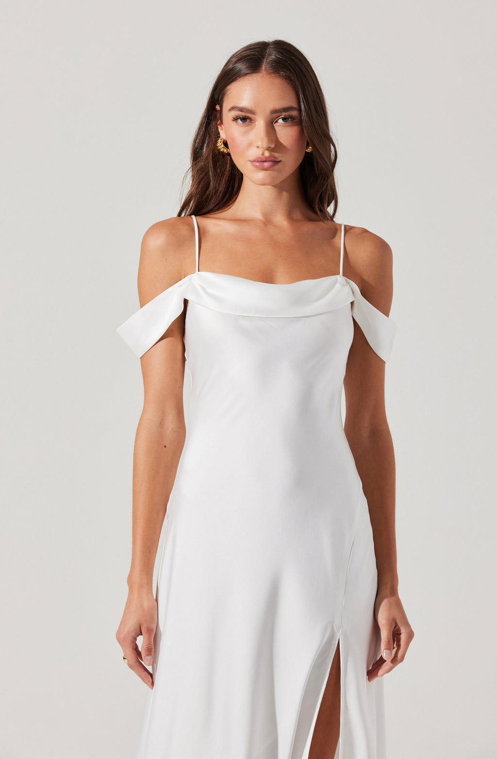 Kitura Cold Shoulder Midi Dress