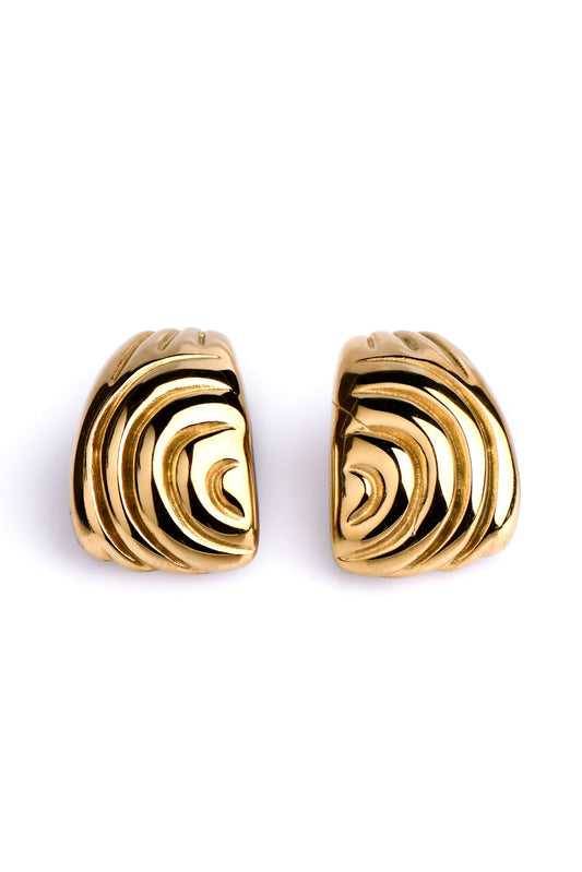 ANGELICA - GOLD EARRINGS 18K GOLD PLATING WATERPROOF
