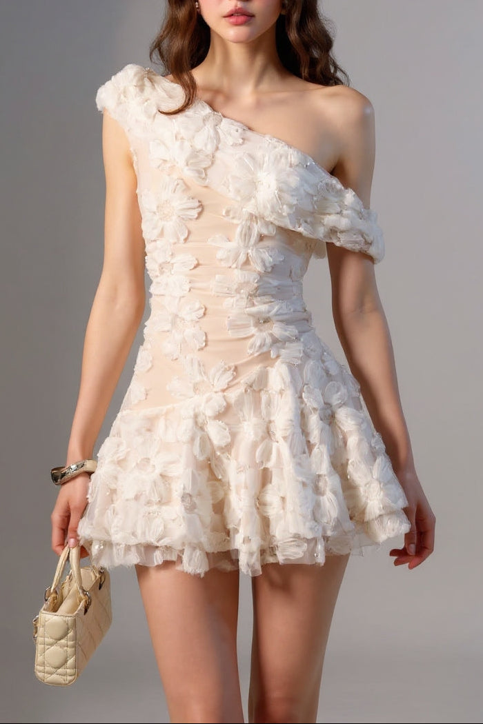 Nicola Asymmetry Mini Dress