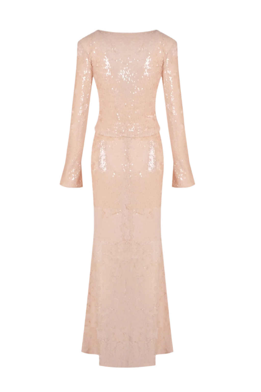 Aubelin Sequin Two Piece Set - Nude