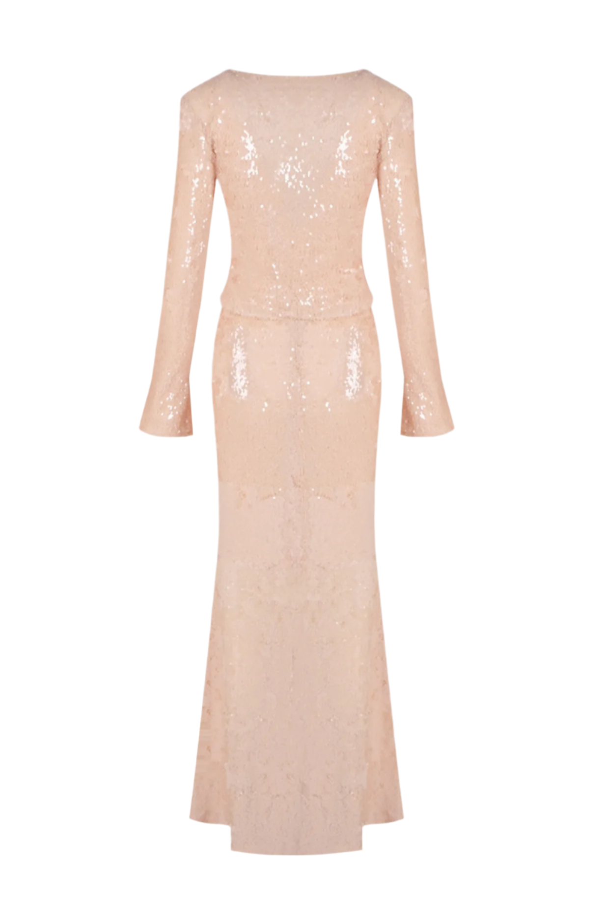 Aubelin Sequin Two Piece Set - Nude