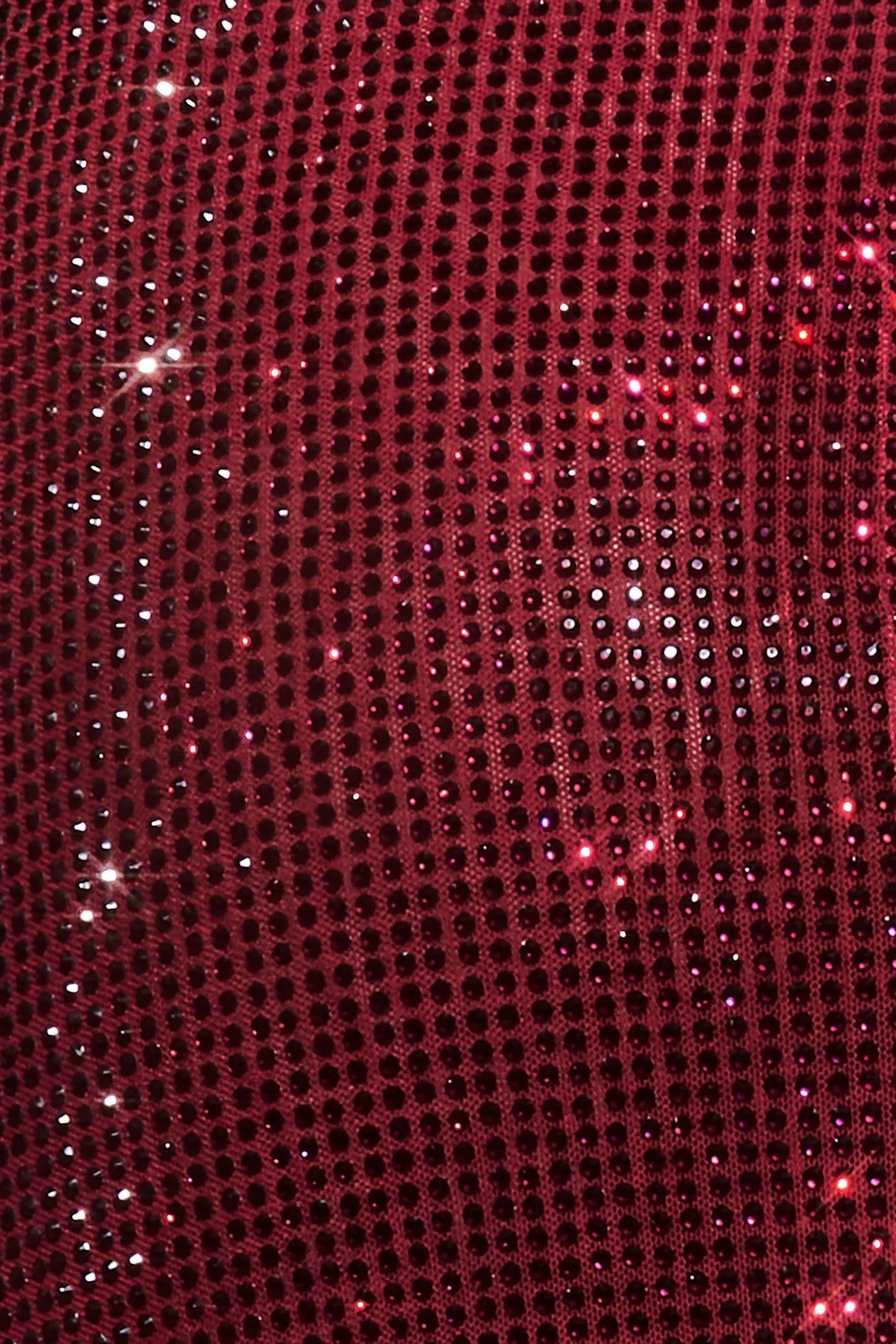 Abito midi con scollo all'americana e diamanti