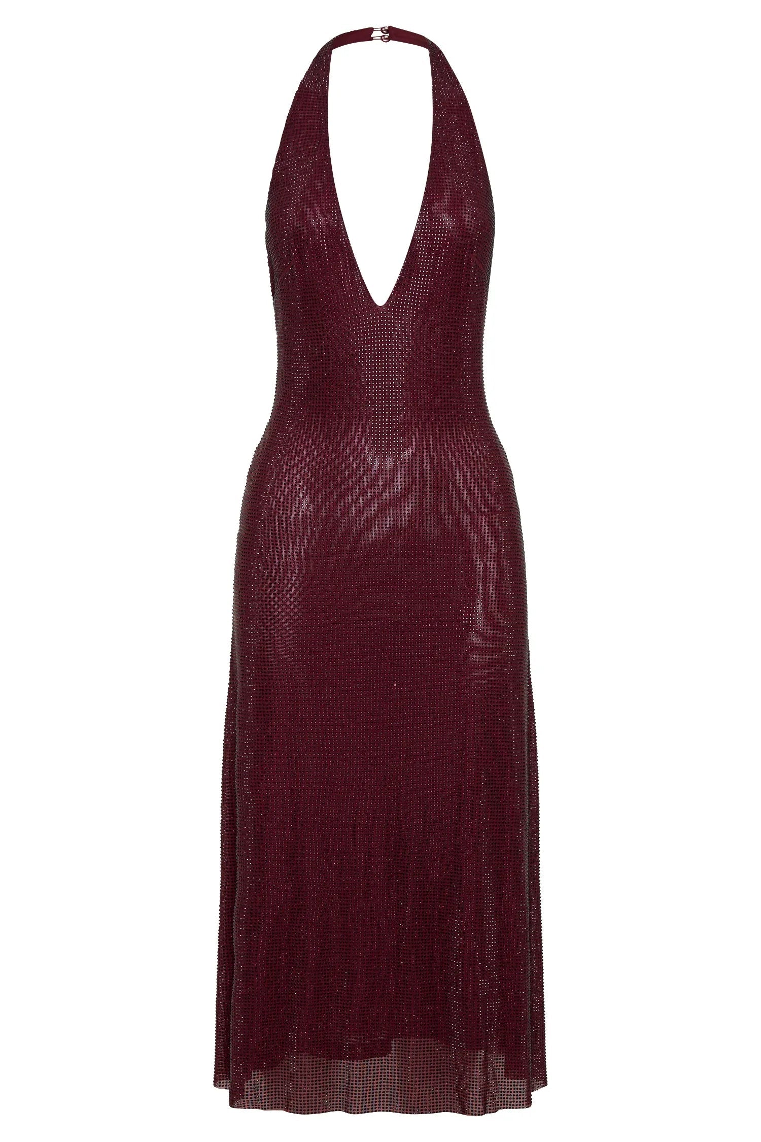 Diamond Halter Neck Midi Dress