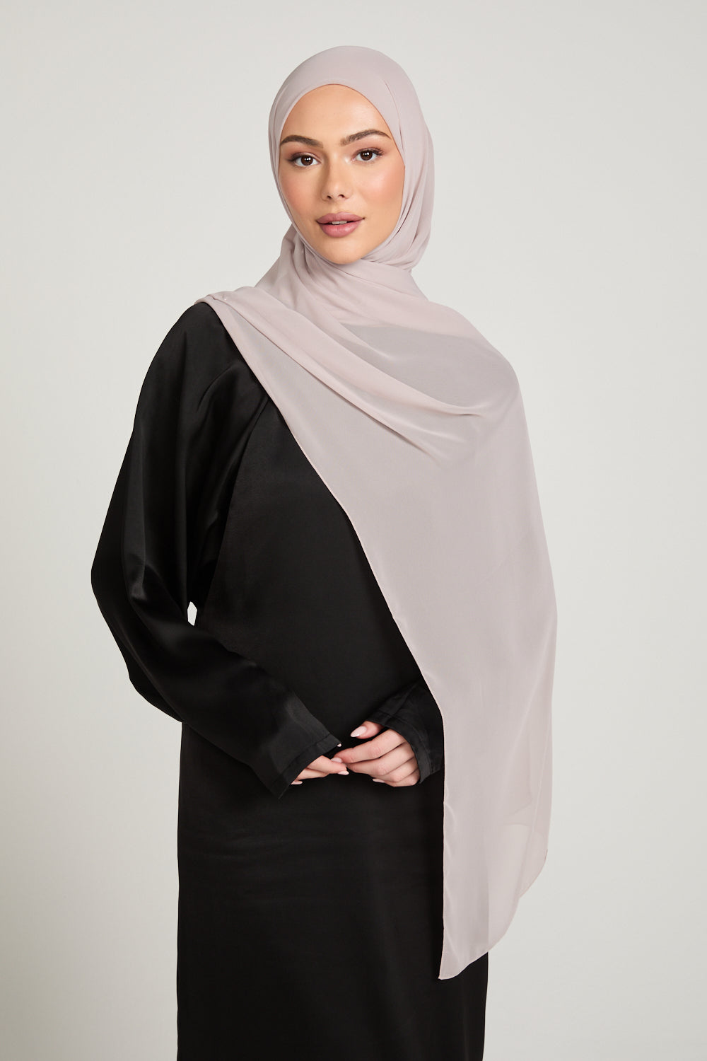 Luxury Georgette Hijab - Blush Taupe