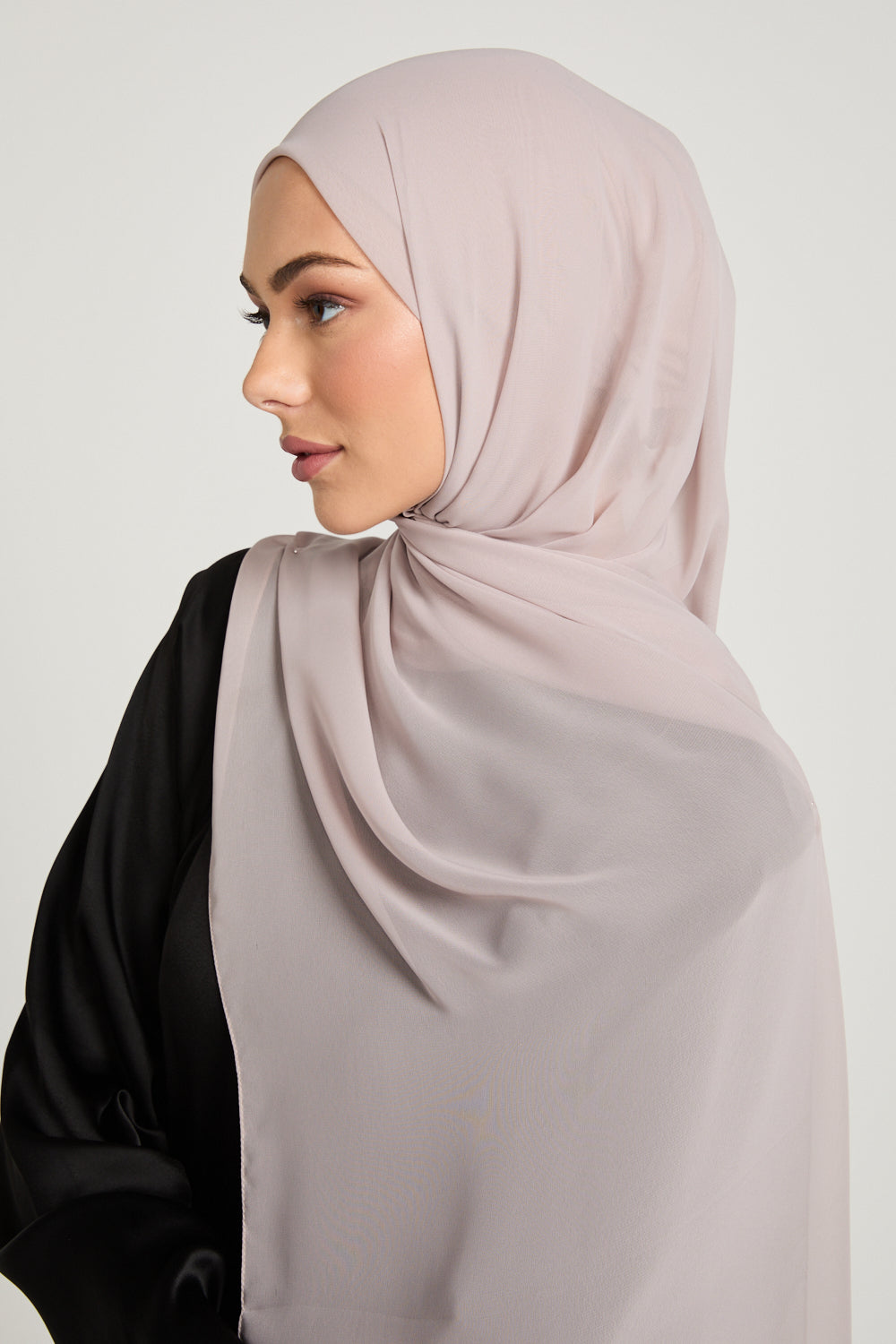 Luxury Georgette Hijab - Blush Taupe