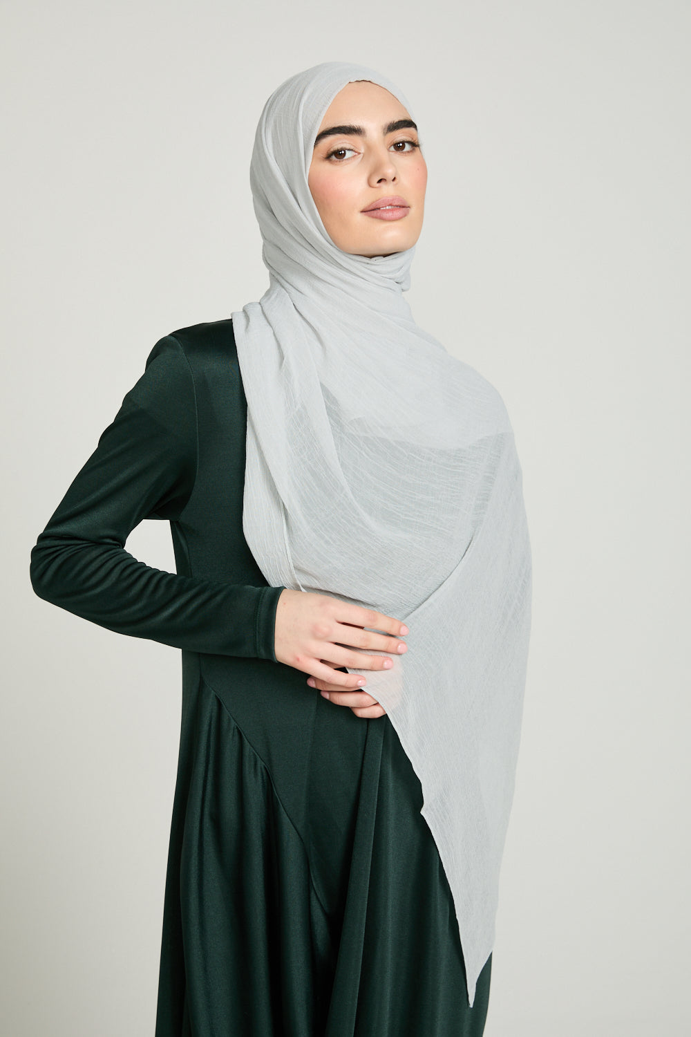 Luxury Soft Crush Hijab - Iced Pistachio