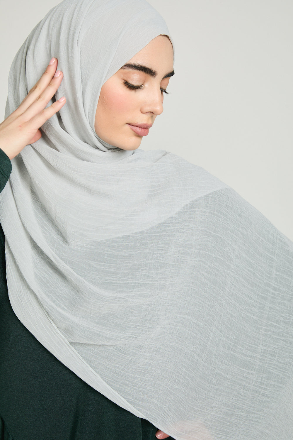 Luxury Soft Crush Hijab - Iced Pistachio