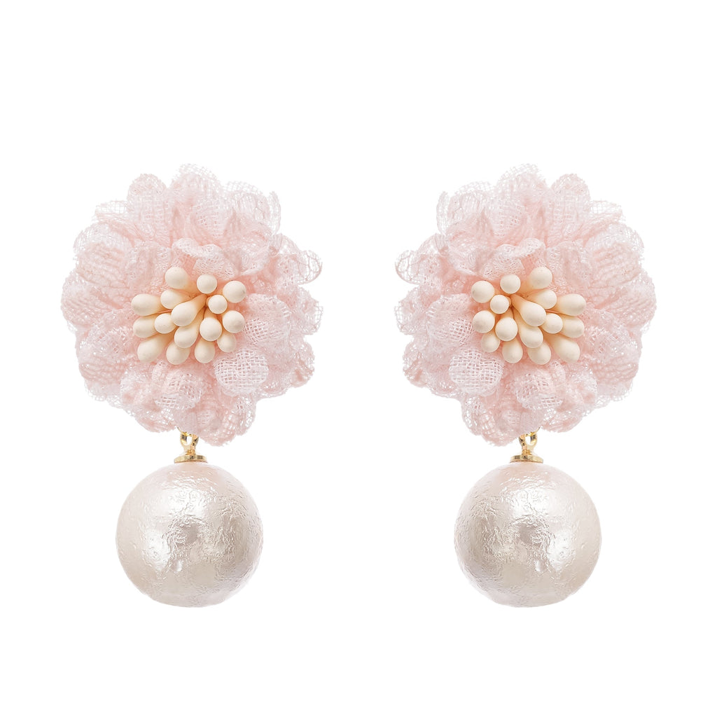 Capriana floral motif drop earrings