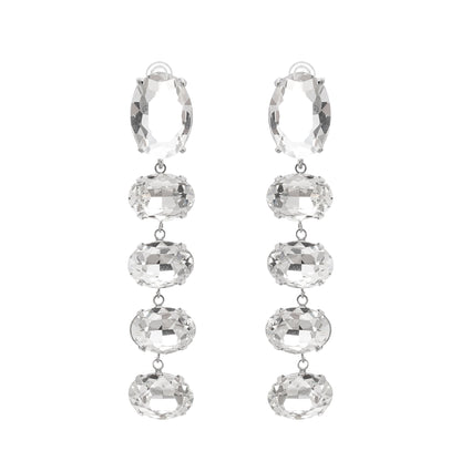 Felicia crystal-embellished dangle earrings