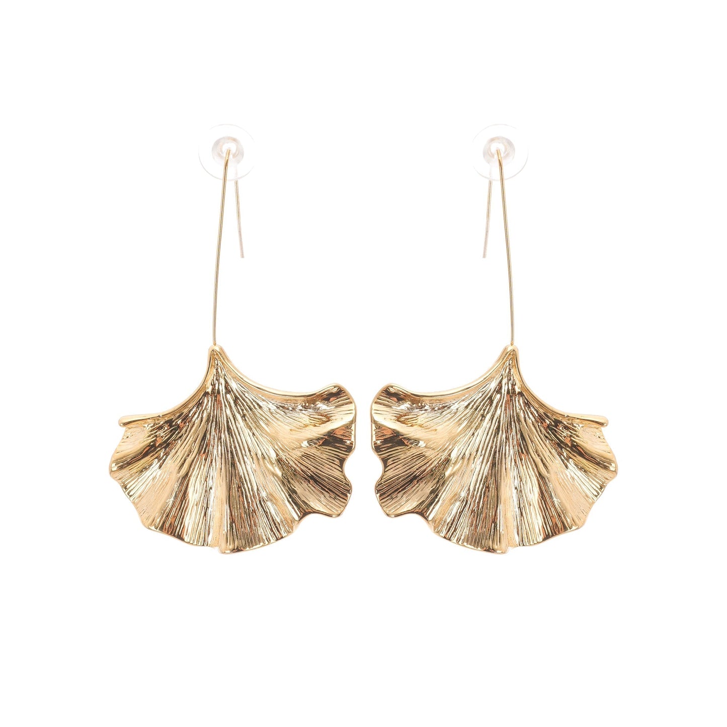 Juliet gold ginkgo drop earrings