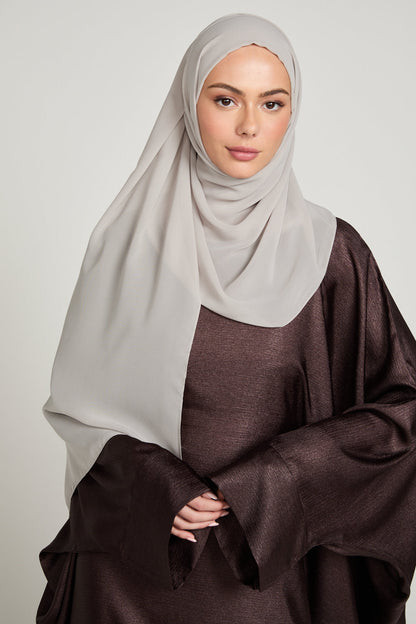 Soft Luxury Georgette Hijab - Cloudy Beige