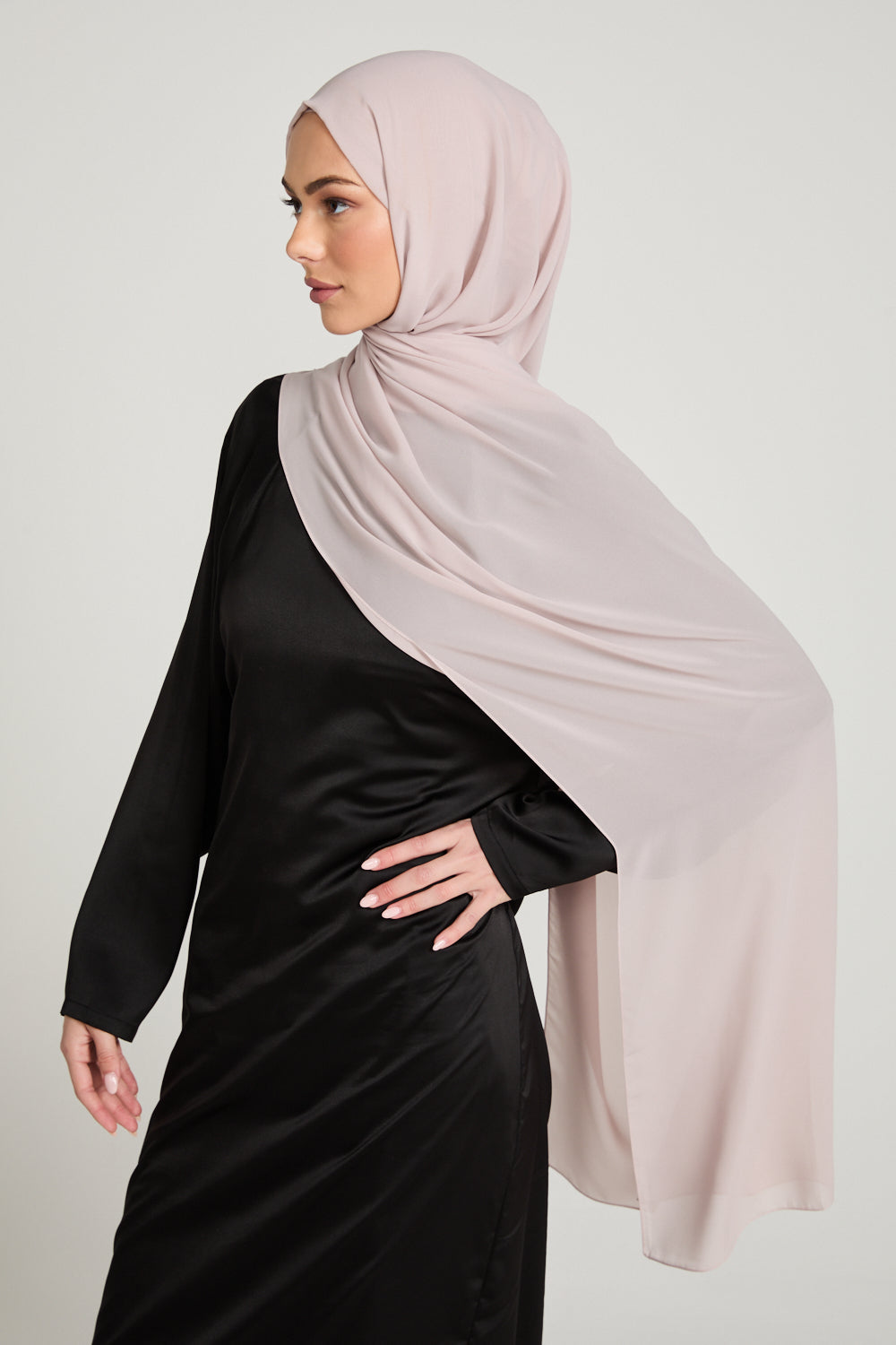 Soft Luxury Georgette Hijab - Rose Dust