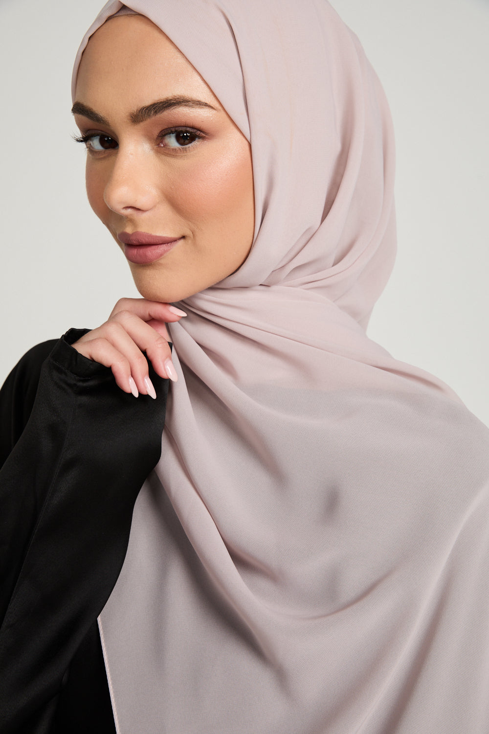 Soft Luxury Georgette Hijab - Rose Dust