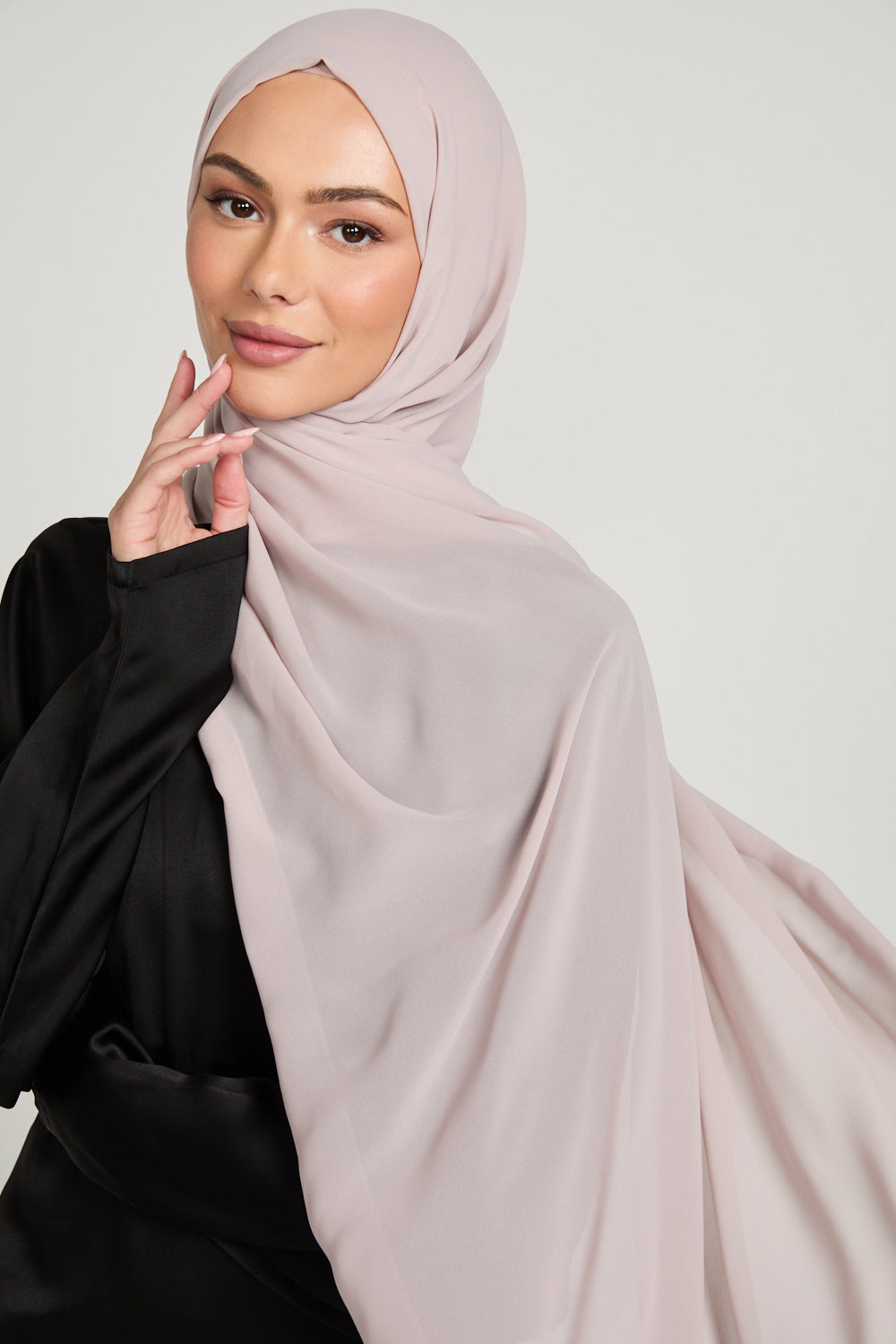 Soft Luxury Georgette Hijab - Rose Dust