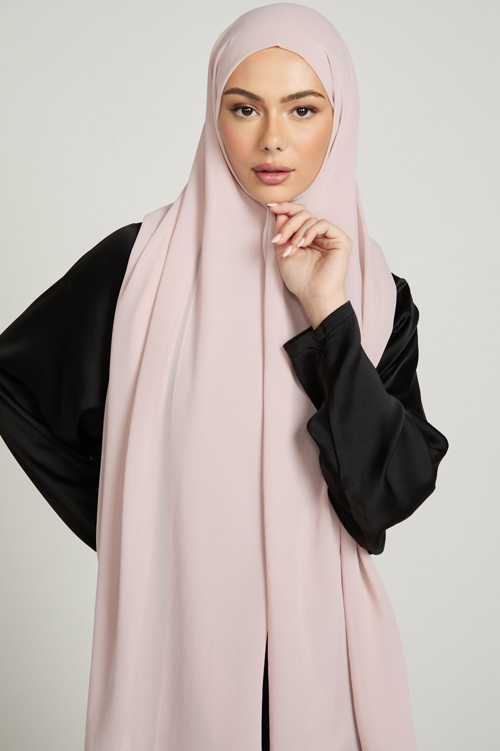 Soft Luxury Georgette Hijab - Dusty Rose