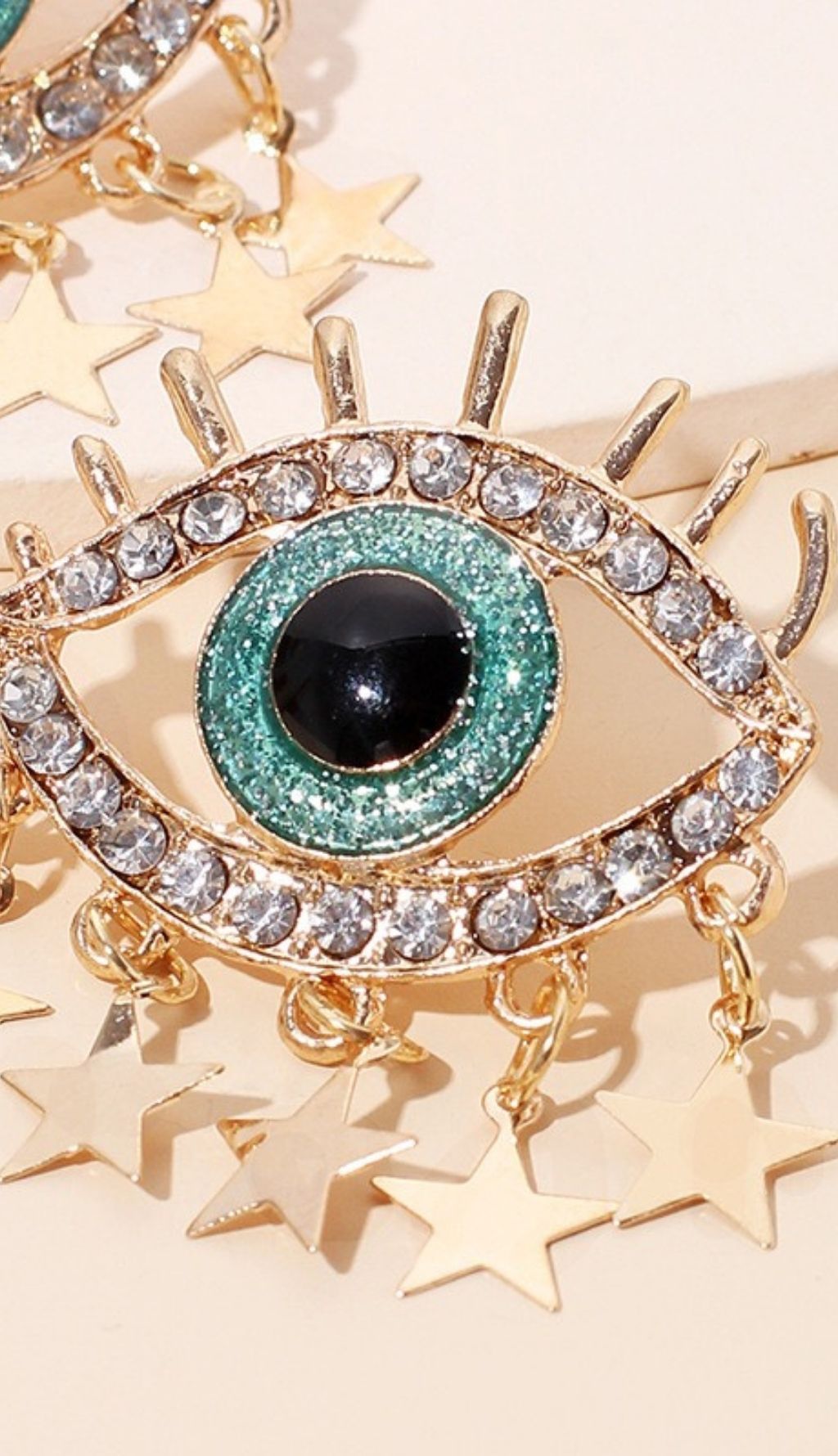 Devil's Eye Tassel Earrings