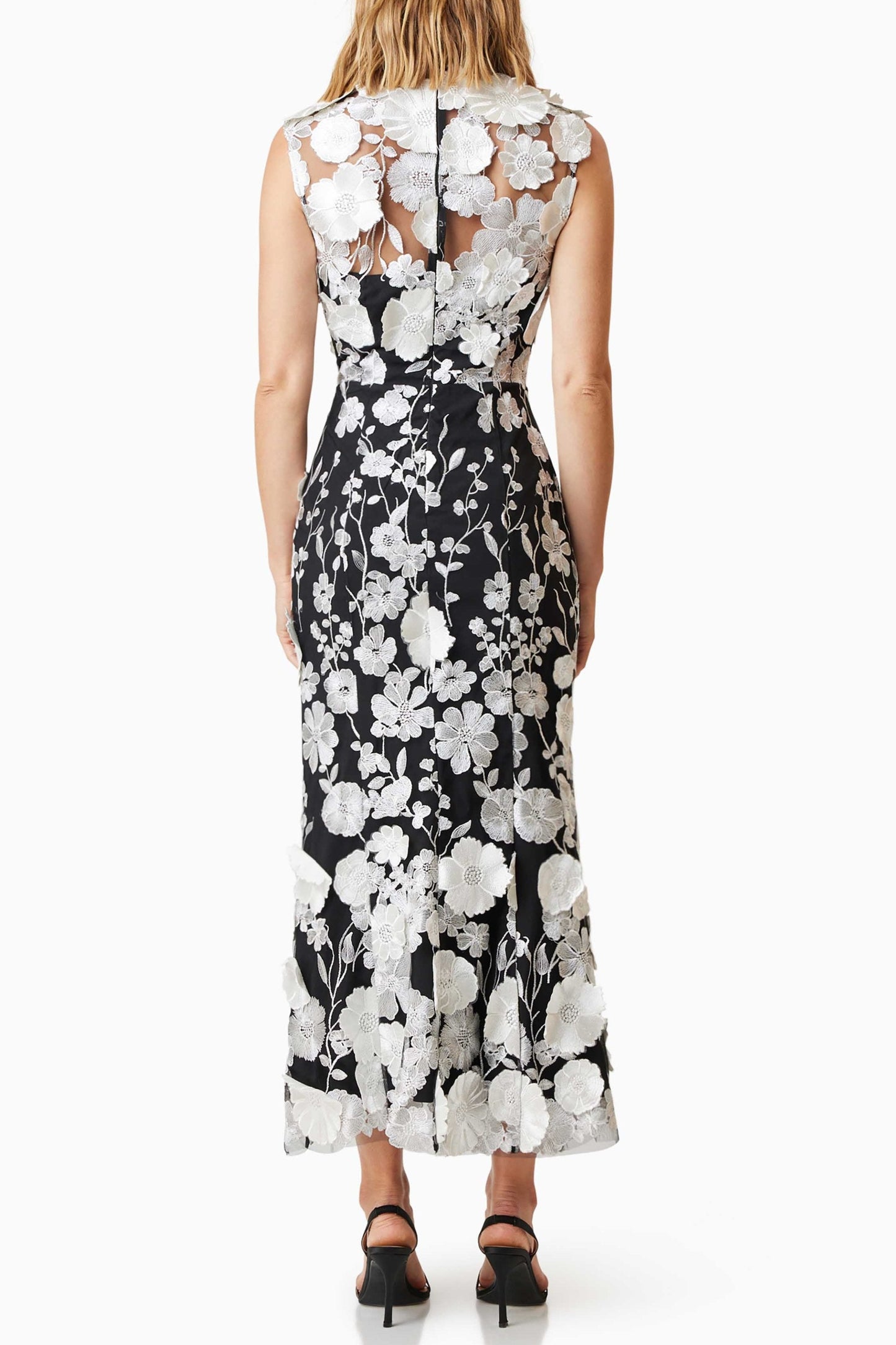 セレーネ カクテル ミディドレス（ブラック）