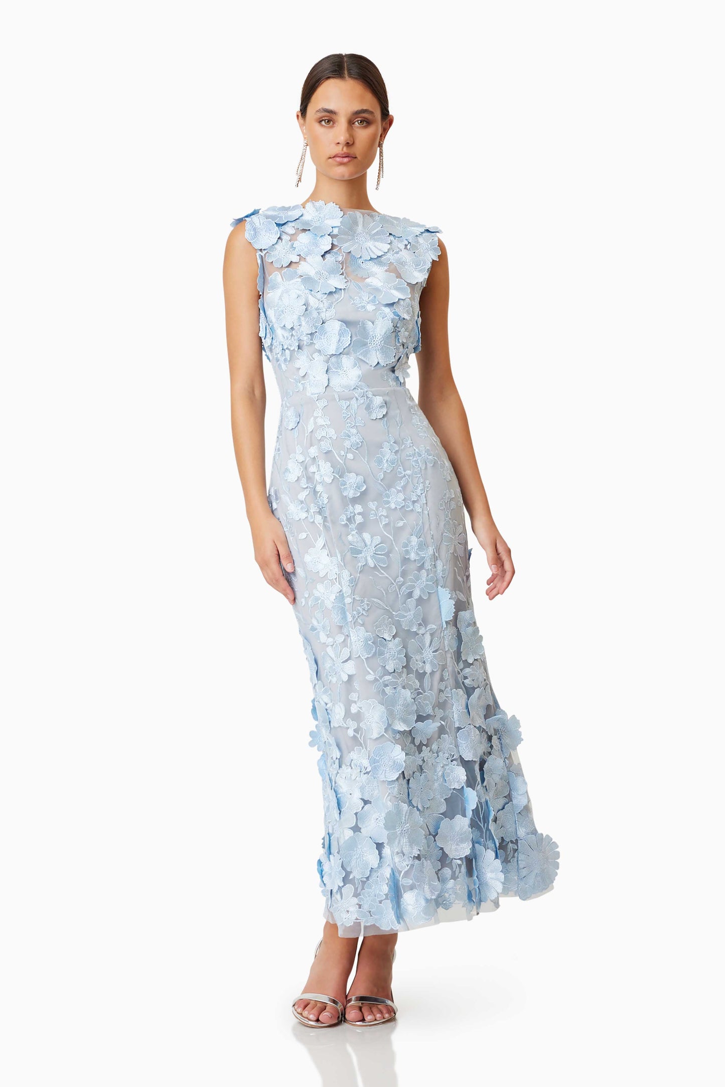 セレーネ カクテルミディドレス（ブルー）