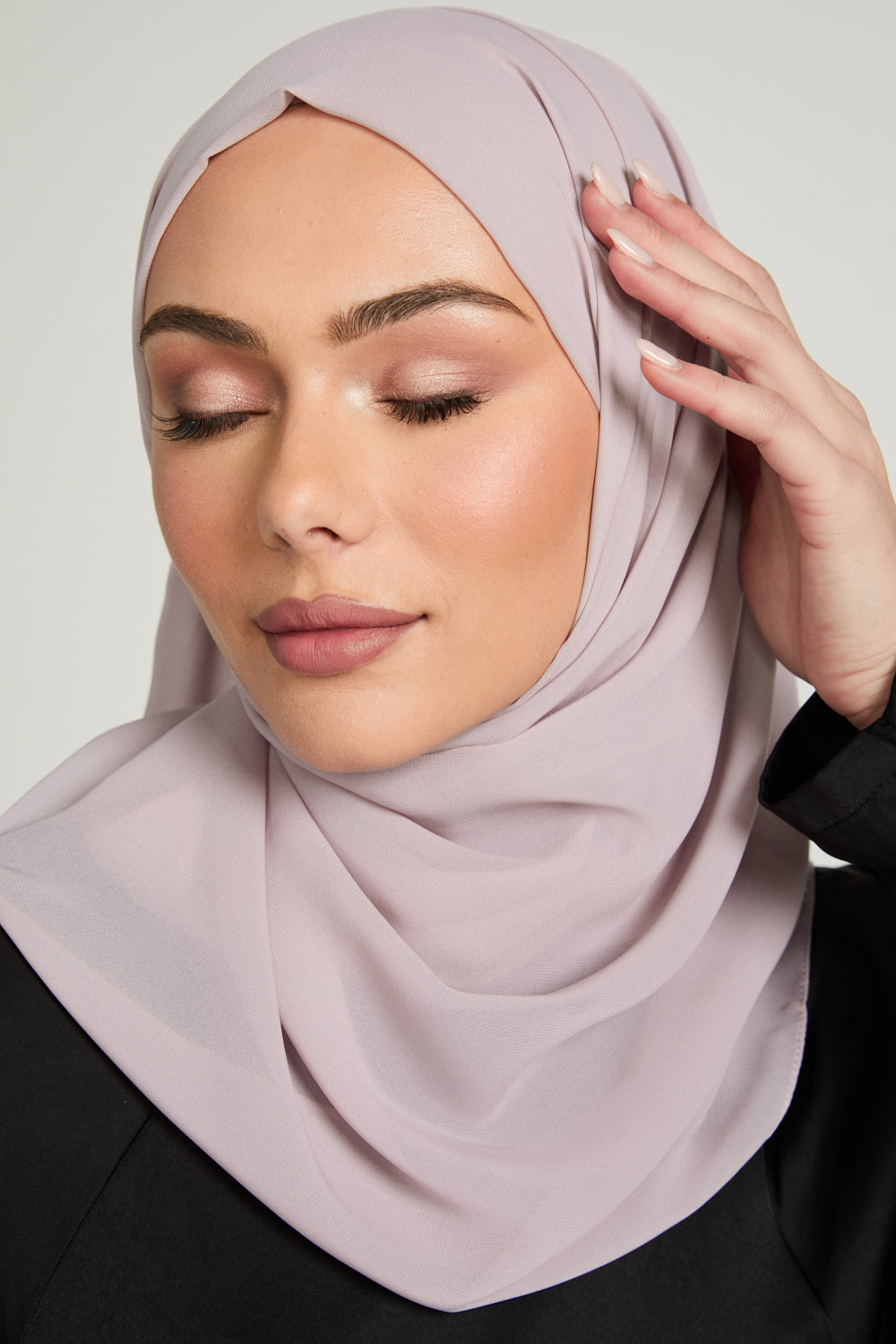 Soft Luxury Georgette Hijab - Burnished Lilac