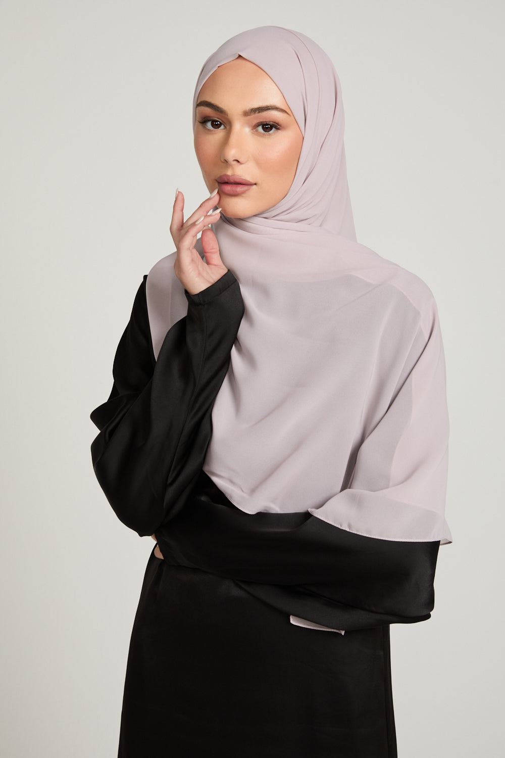 Soft Luxury Georgette Hijab - Burnished Lilac