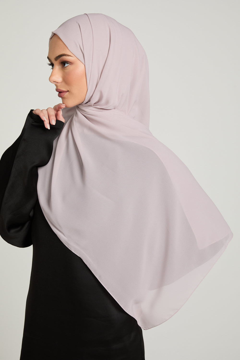 Soft Luxury Georgette Hijab - Burnished Lilac