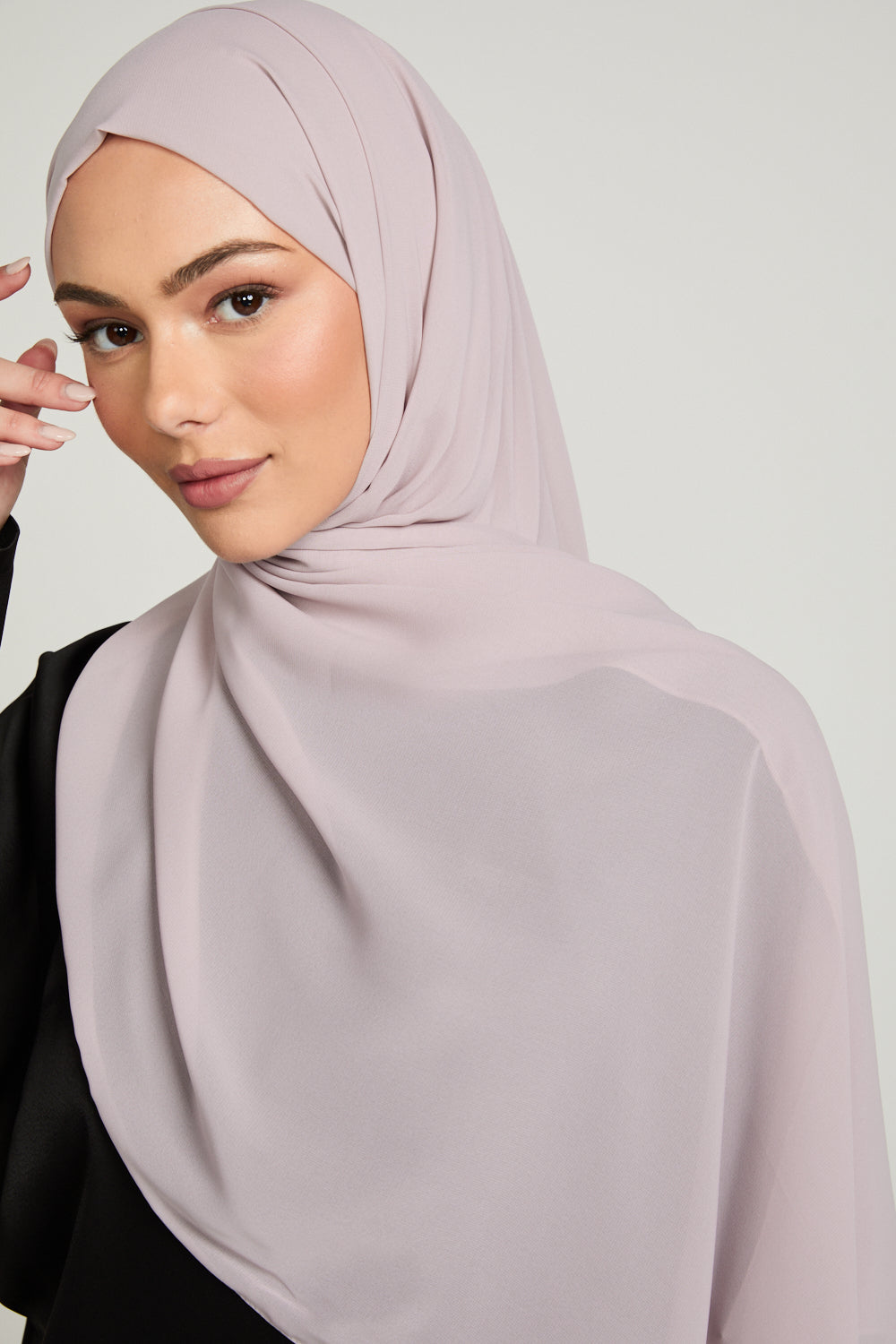 Soft Luxury Georgette Hijab - Burnished Lilac