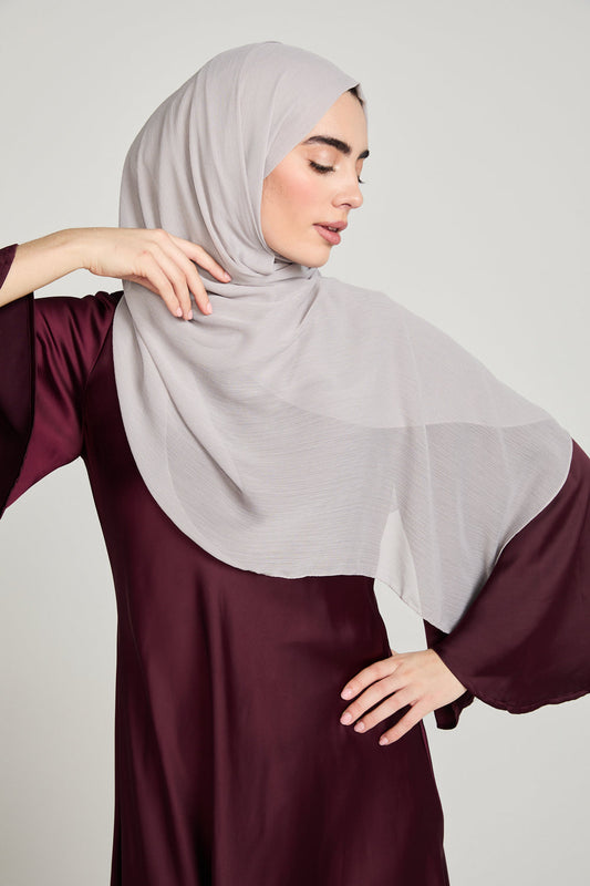 Luxury Crinkle Chiffon Hijab - Dust