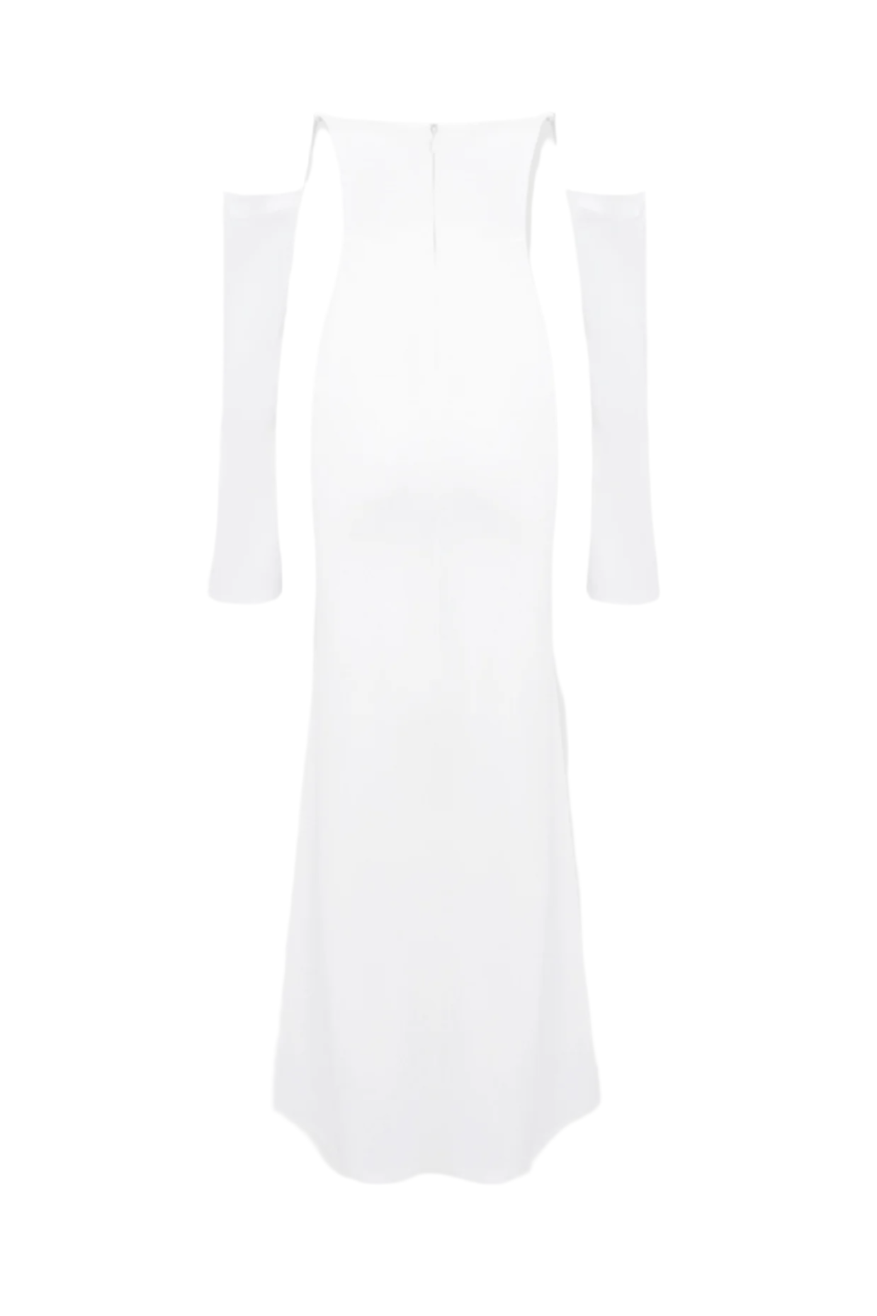 Off Shoulder Corset Maxi Dress - White