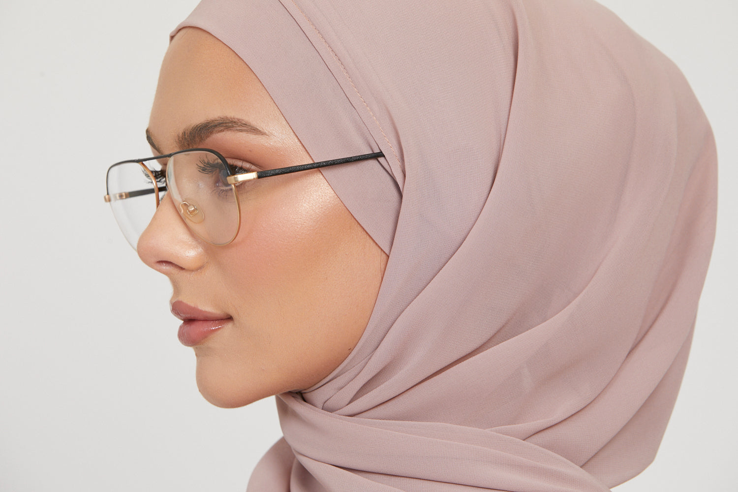 Premium Instant Chiffon Hijab - Dusty Mink