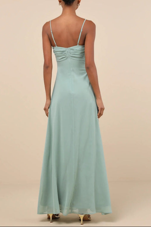 ジェレナセージ プリーツ ノースリーブ マキシドレス