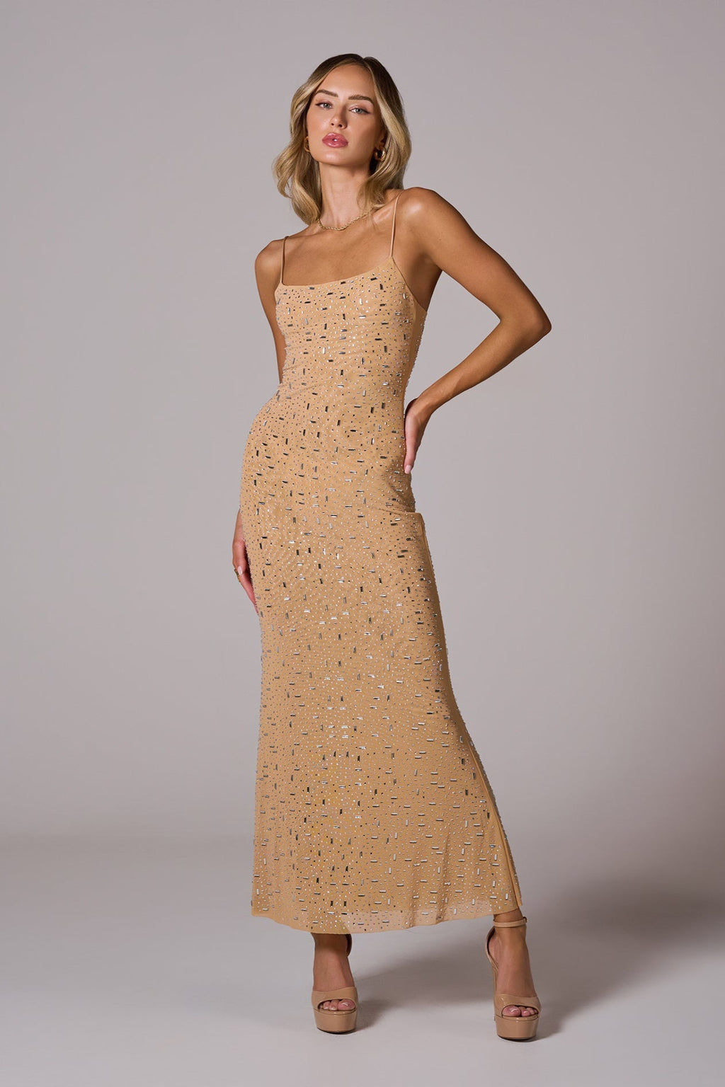KATARINA Embellished Maxi Dress