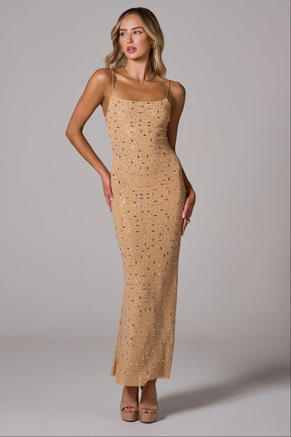 KATARINA Embellished Maxi Dress