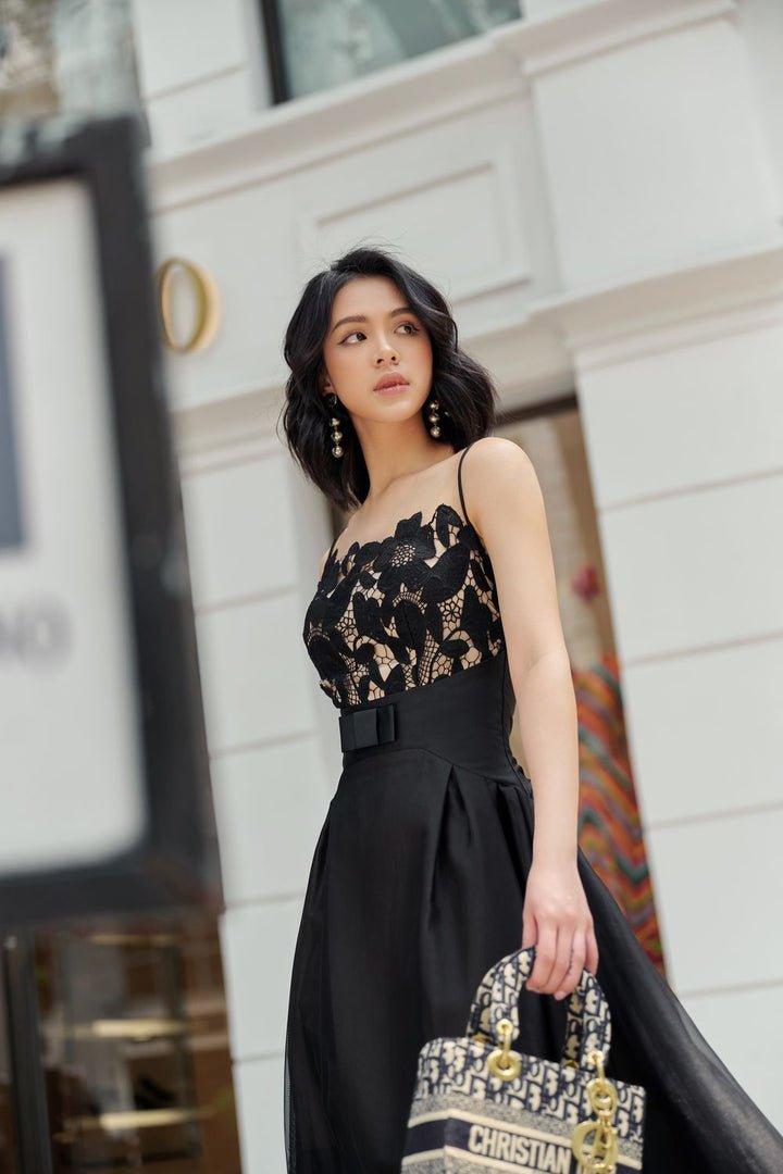 tule lace camisole dress