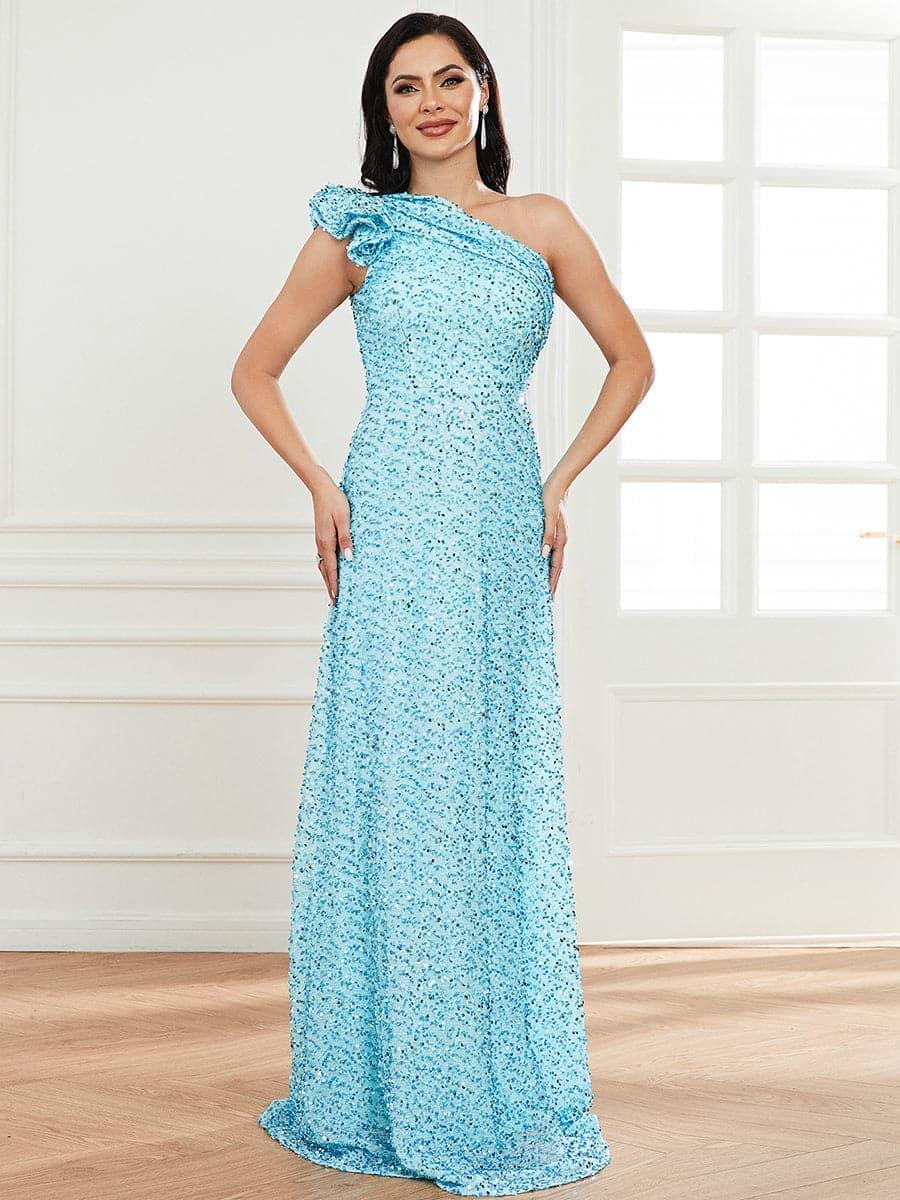 One Shoulder Prom Dress