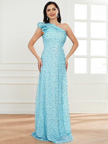 One Shoulder Prom Dress