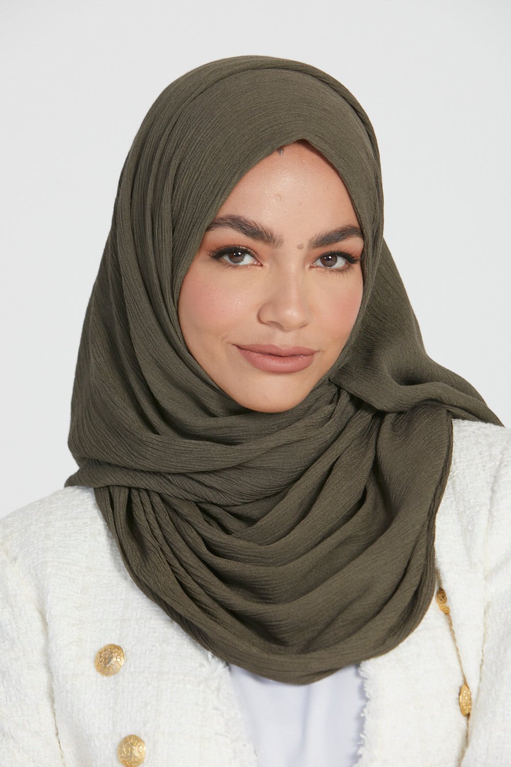 Modal Crinkle Hijab - Henna