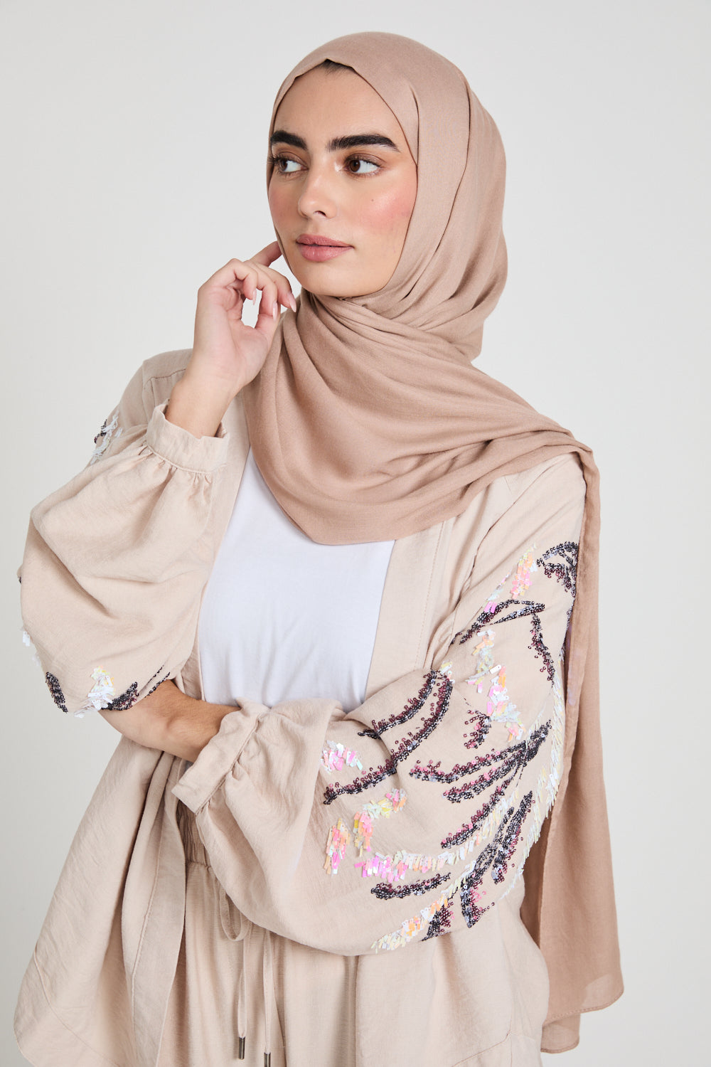 Premium Maxi Modal Hijab - Cameo