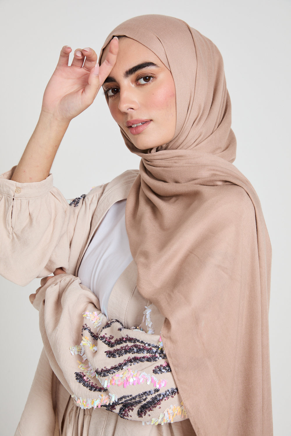 Premium Maxi Modal Hijab - Cameo