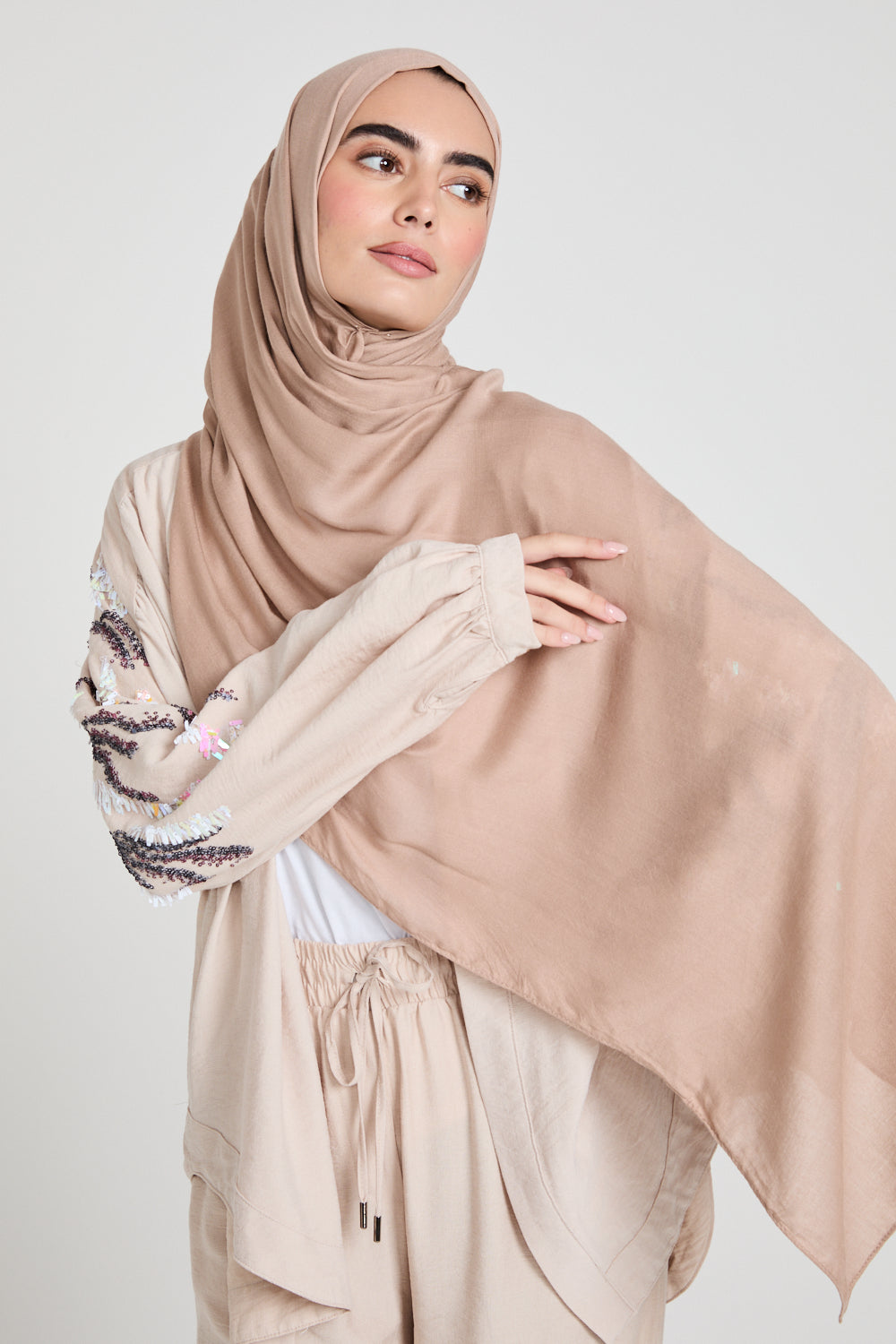 Premium Maxi Modal Hijab - Cameo