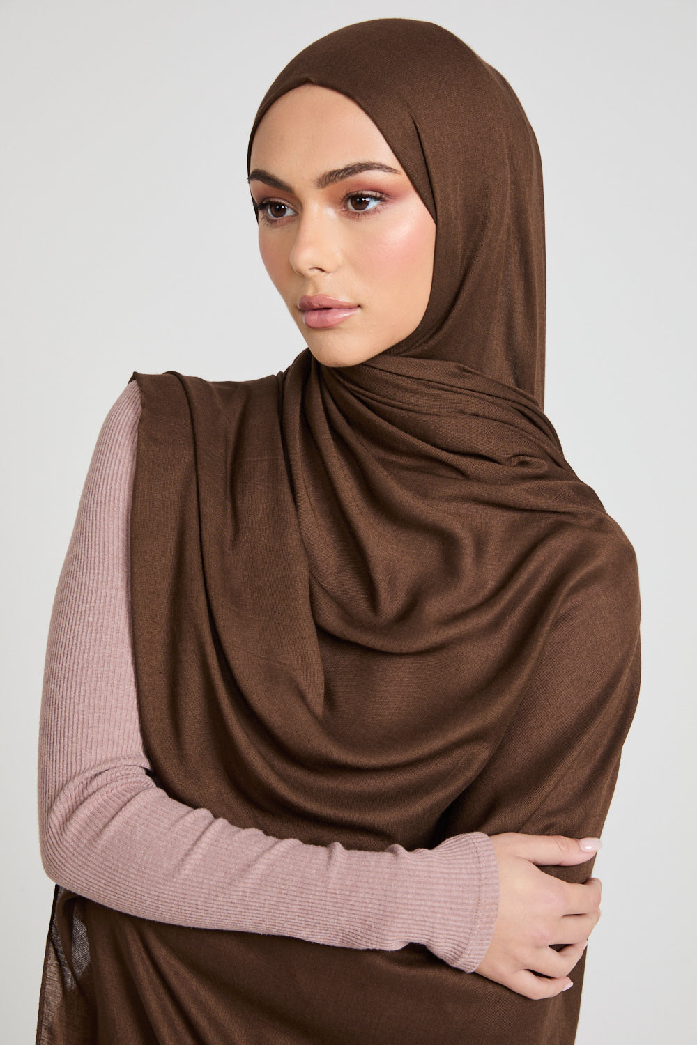Premium Maxi Modal Hijab - Fudge